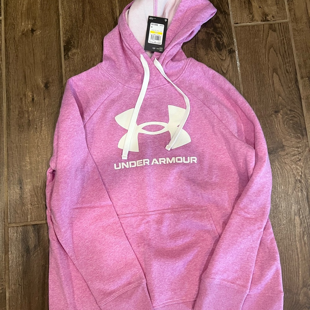 Under Armour Heathered Pink Hoodie